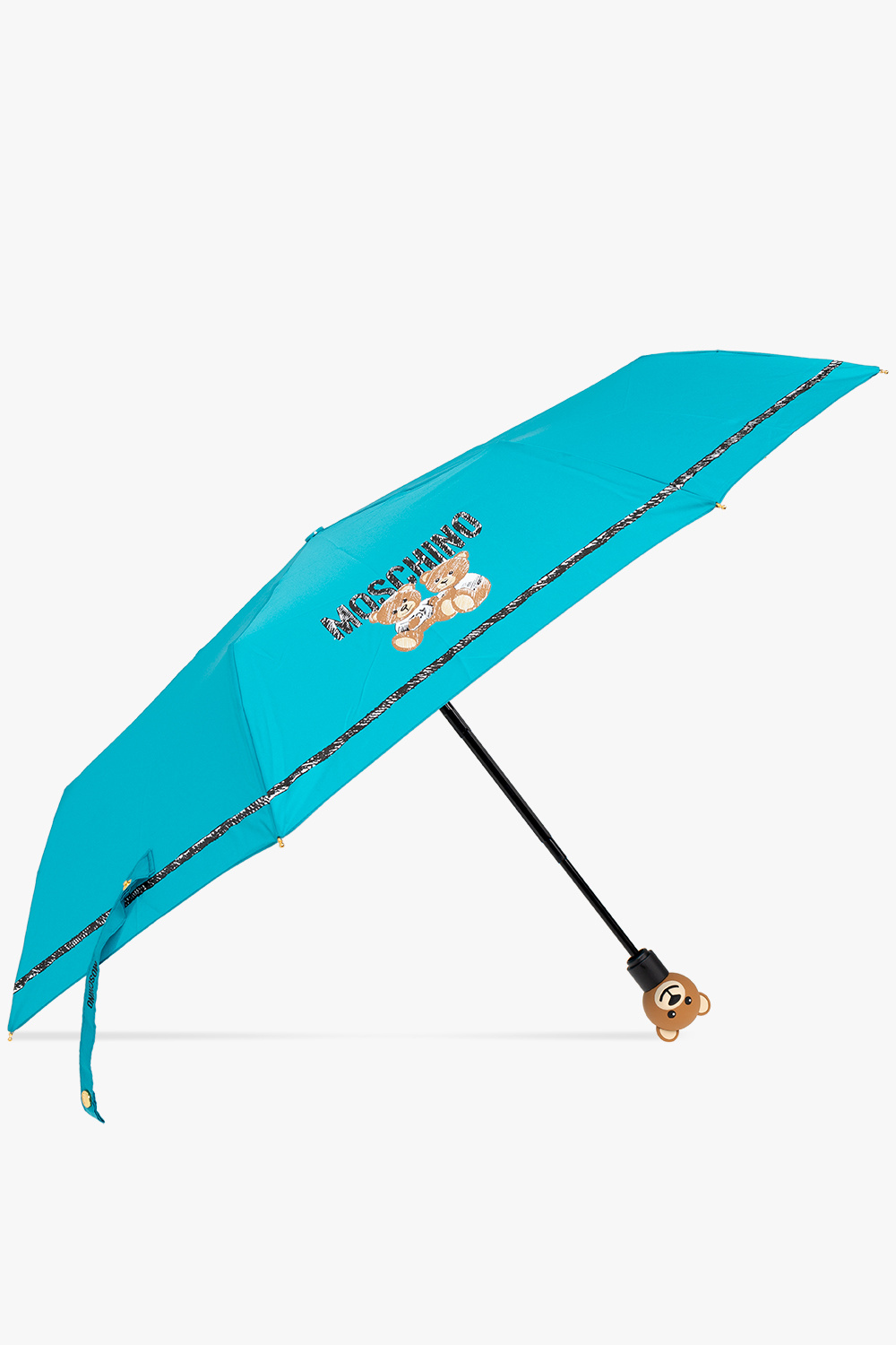 Moschino Folding umbrella with decorative handle Men's Accessorie